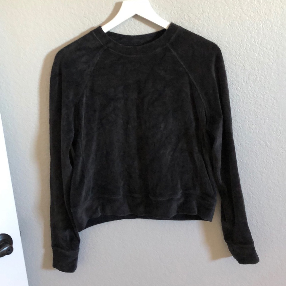 lululemon athletica Black Crew Neck Sweater